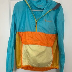 Cotopaxi Teca Windbreaker Halfzip Women’s - Blue, Orange, Yellow